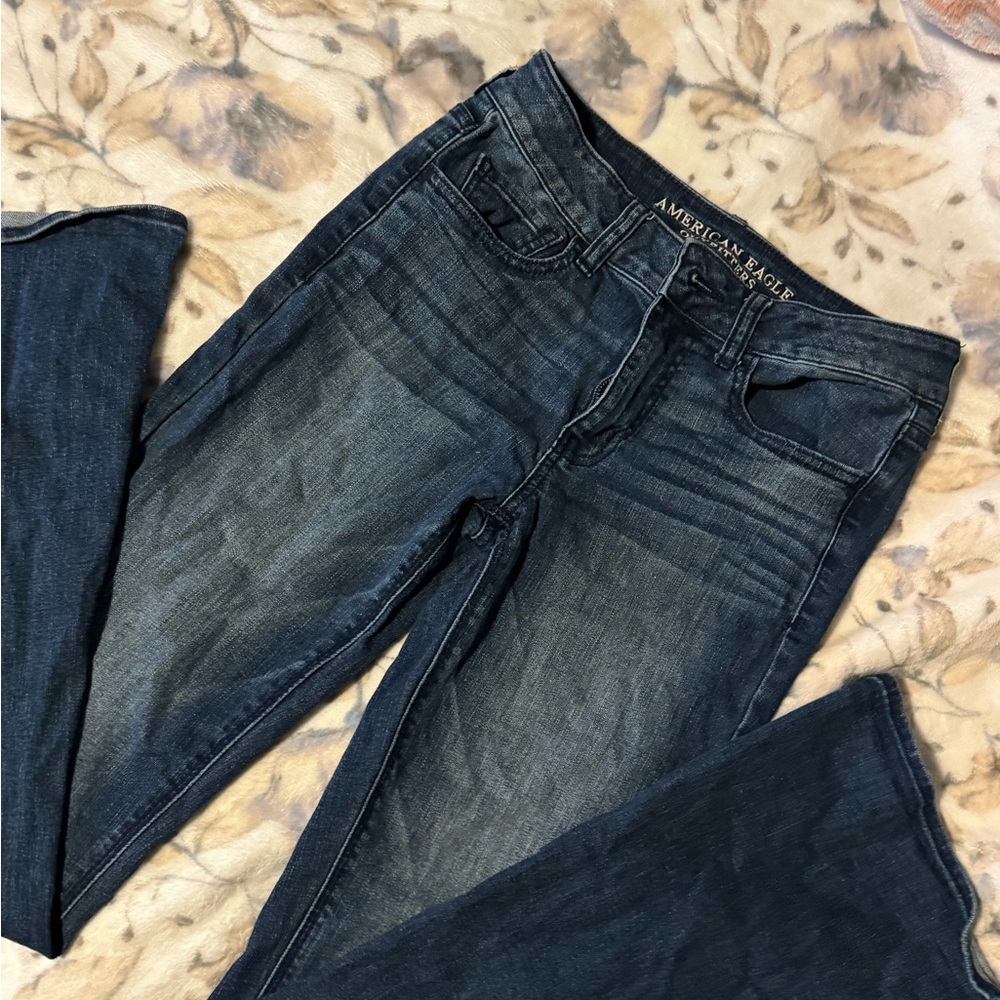 American Eagle Outfitters Dark Blue Flare Jeans